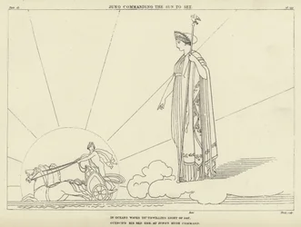 Juno befiehlt der Sonne unterzugehen